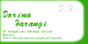dorina harangi business card